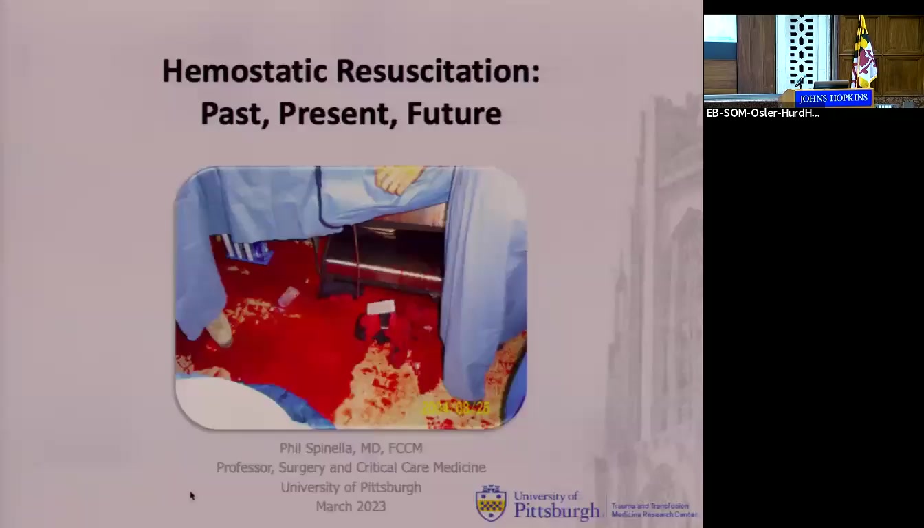 Hemostatic Resuscitation Past, Present and Future Feb. 9, 2023